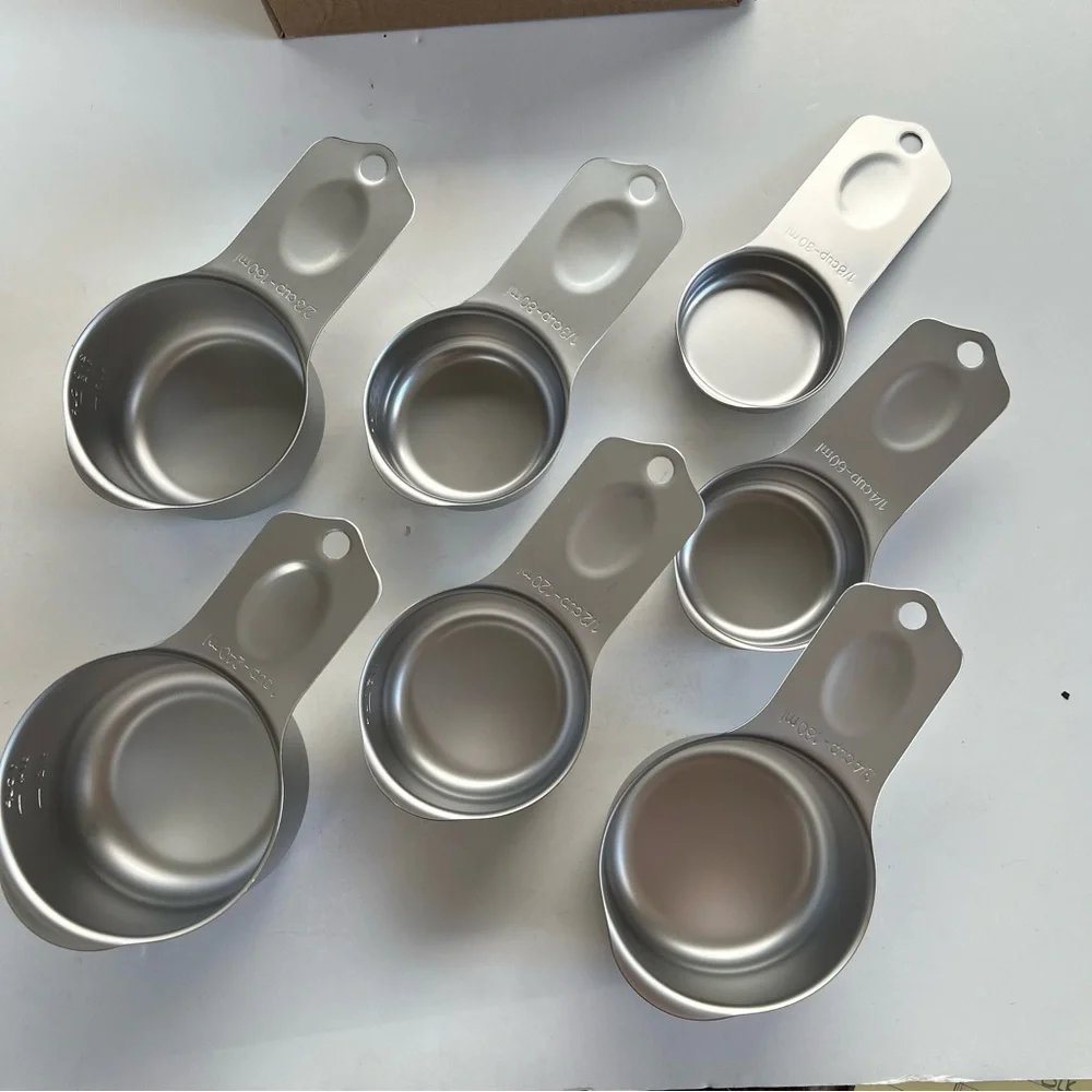 NEW Stainless Steel Measuring Cups and Magnetic Spoons Set NEW IN BOX 14 pcs